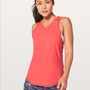 Lululemon Sculpt Tank II, size 6, orange